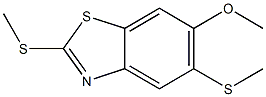 6-METHOXY-2,5-BIS(METHYLTHIO)BENZO[D]THIAZOLE Structure