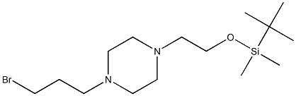 1-(3-BROMOPROPYL)-4-(2-(TERT-BUTYLDIMETHYLSILYLOXY)ETHYL)PIPERAZINE Structure