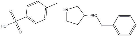 (R)-3-(BENZYLOXY)PYRROLIDINE P-TOLUENESULFONIC ACID SALT 구조식 이미지