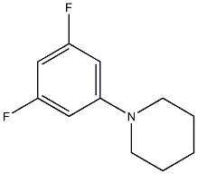 1-(3,5-DIFLUOROPHENYL)PIPERIDINE 구조식 이미지