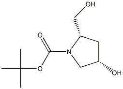 N-BOC-CIS-4-HYDROXY-L-PROLINOL 구조식 이미지