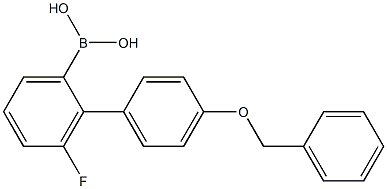 4-Benzyloxyphenyl-3-fluoroPhenylboronic acid 구조식 이미지