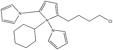 1-CYCLOHEXYL-5-(4-CHLOROBUTYL)TERAZOLE 구조식 이미지