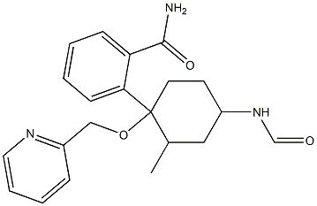 3-methyl-4-(4-(pyridin-2-ylmethoxy)cyclohexanecarboxamido)benzamide Structure