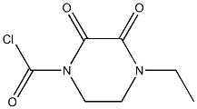 N-ETHYL-2,3-DIOXOPIPERAZINE CARBONYLCHLORIDE Structure