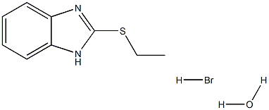 2-(ETHYLTHIO)BENZIMIDAZOLE HYDROBROMIDE MONOHYDRATE Structure