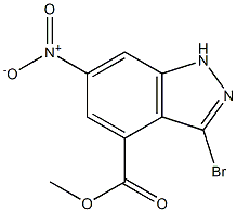 3-BROMO-6-NITROINDAZOLE-4-CARBOXYLIC ACID METHYL ESTER Structure