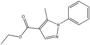 ETHYL 5-METHYL-1-PHENYLPYRAZOLE-4-CARBOXYLATE 구조식 이미지