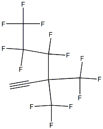 4,4,5,5,6,6,6-HEPTAFLUORO-3,3-BIS(TRIFLUOROMETHYL)HEXYNE 구조식 이미지