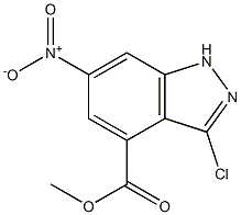 3-CHLORO-6-NITROINDAZOLE-4-CARBOXYLIC ACID METHYL ESTER Structure