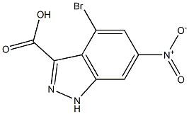 4-BROMO-6-NITROINDAZOLE-3-CARBOXYLIC ACID Structure