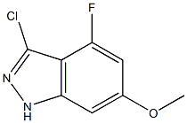 4-FLUORO-6-METHOXY-3-CHLOROINDAZOLE 구조식 이미지