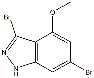 3,6-DIBROMO-4-METHOXYINDAZOLE Structure