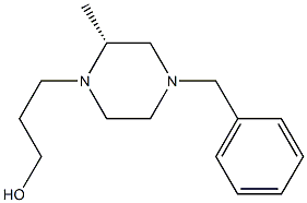 (R)-3-[(2-METHYL-4-BENZYL)PIPERAZINYL]PROPYL ALCHOL 구조식 이미지