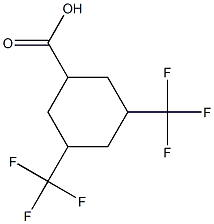 3,5-di(trifluoromethyl)cyclohexane-1-carboxylic acid 구조식 이미지