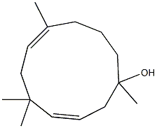 (3E,7Z)-1,5,5,8-tetramethylcycloundeca-3,7-dien-1-ol 구조식 이미지