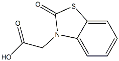 2-Oxo-3-Benzothiaxolacetic Acid 구조식 이미지