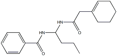 N-{1-[(2-Cyclohex-1-En-1-ylacetyl)Amino]Butyl}Benzamide Structure