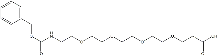 15-Benzyloxycarbonylamino-4,7,10,13-tetraoxa-pentadecanoic acid Structure