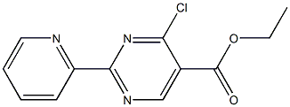 ETHYL4-CHLORO-2-(2-PYRIDYL)PYRIMIDINE-5-CARBOXYLATE 구조식 이미지