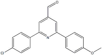 2-(4-chlorophenyl)-6-(4-methoxyphenyl)pyridine-4-carbaldehyde 구조식 이미지