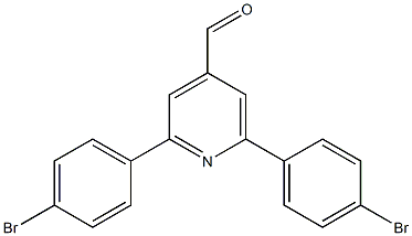 2,6-bis(4-bromophenyl)pyridine-4-carbaldehyde 구조식 이미지