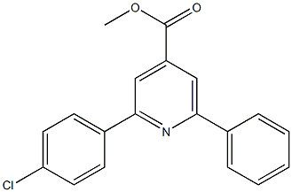 methyl 2-(4-chlorophenyl)-6-phenylpyridine-4-carboxylate Structure