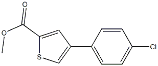 methyl 4-(4-chlorophenyl)thiophene-2-carboxylate 구조식 이미지