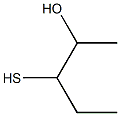 3-Mercapto-2-pentanol 구조식 이미지