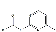 S-4,6-DIMETHYLPYRIMIDIN-2-YLTHIOLCARBONATE Structure