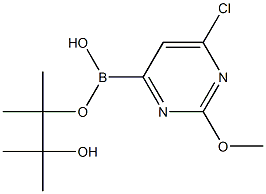 2-METHOXY-6-CHLOROPYRIMIDINE-4-BORONIC ACID PINACOL ESTER Structure