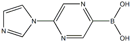 5-(IMIDAZOL-1-YL)PYRAZINE-2-BORONIC ACID 구조식 이미지