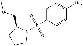 (S)-4-{[2-(METHOXYMETHYL)PYRROLIDIN-1-YL]SULFONYL}ANILINE 구조식 이미지