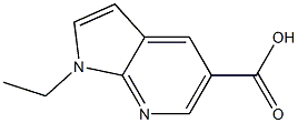 1-ETHYL-1H-PYRROLO[2,3-B]PYRIDINE-5-CARBOXYLIC ACID Structure