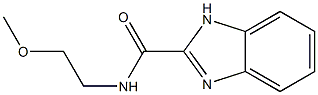 1H-BENZOIMIDAZOLE-2-CARBOXYLIC ACID (2-METHOXY-ETHYL)-AMIDE Structure