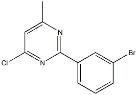 2-(3-BROMOPHENYL)-4-CHLORO-6-METHYLPYRIMIDINE Structure