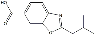 2-ISOBUTYLBENZO[D]OXAZOLE-6-CARBOXYLIC ACID 구조식 이미지