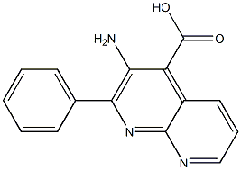3-AMINO-2-PHENYL-1,8-NAPHTHYRIDINE-4-CARBOXYLIC ACID 구조식 이미지