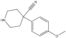4-(4-METHOXYPHENYL)PIPERIDINE-4-CARBONITRILE 구조식 이미지