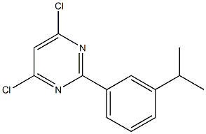 4,6-DICHLORO-2-(3-ISOPROPYLPHENYL)PYRIMIDINE Structure