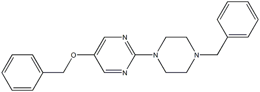 5-BENZYLOXY-2-(4-BENZYL-PIPERAZIN-1-YL)-PYRIMIDINE Structure