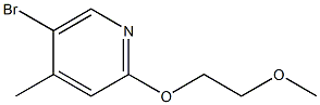 5-BROMO-2-(2-METHOXY-ETHOXY)-4-METHYL-PYRIDINE 구조식 이미지