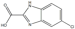 5-CHLORO-1H-BENZOIMIDAZOLE-2-CARBOXYLIC ACID 구조식 이미지