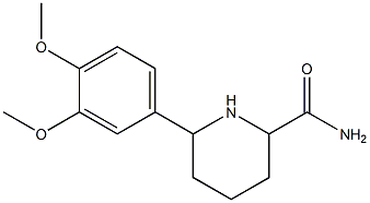 6-(3,4-DIMETHOXYPHENYL)PIPERIDINE-2-CARBOXAMIDE Structure