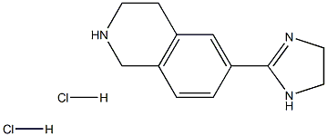6-(4,5-DIHYDRO-1H-IMIDAZOL-2-YL)-1,2,3,4-TETRAHYDROISOQUINOLINE 2HCL Structure