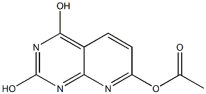 ACETIC ACID 2,4-DIHYDROXY-PYRIDO[2,3-D]PYRIMIDIN-7-YL ESTER 구조식 이미지