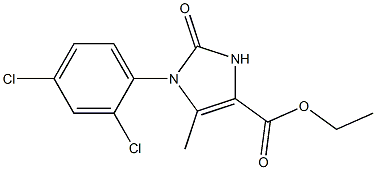 ETHYL 1-(2,4-DICHLOROPHENYL)-5-METHYL-2-OXO-2,3-DIHYDRO-1H-IMIDAZOLE-4-CARBOXYLATE 구조식 이미지