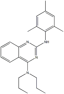 N4,N4-DIPROPYL-N2-(2,4,6-TRIMETHYL-PHENYL)-QUINAZOLINE-2,4-DIAMINE 구조식 이미지