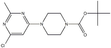 TERT-BUTYL 4-(6-CHLORO-2-METHYLPYRIMIDIN-4-YL)PIPERAZINE-1-CARBOXYLATE Structure