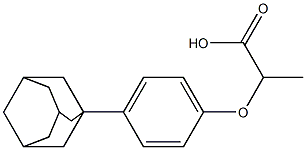 2-[4-(1-adamantyl)phenoxy]propanoic acid Structure